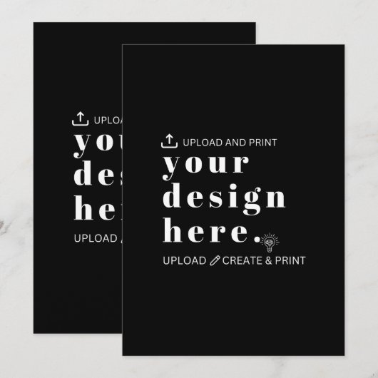 Uitnodiging Uw ontwerp uploaden 13" x 18" (Voorkant / Achterkant)