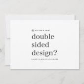 Uitnodiging Uw ontwerp uploaden 13" x 18" (Achterkant)