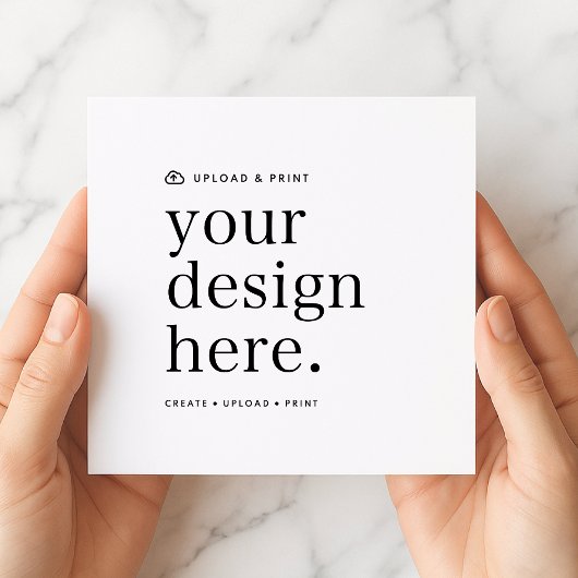 Uitnodiging Uw ontwerp uploaden 5.25" vierkant