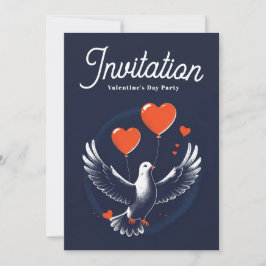 Uitnodiging Valentijnsdag Party met QR-code