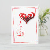 Uitnodiging Valentijnse partij (Staand voorkant)