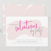 Uitnodiging Valentijnse partij | VALENTIJNSDAG (Voorkant / Achterkant)