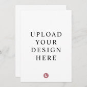 Uitnodiging van 13 x 18 cm (Voorkant / Achterkant)