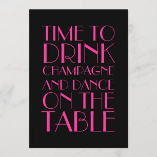 Uitnodiging van 1920 in Fuchsia tijdens het nieuwj