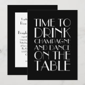 Uitnodiging van 1920 om te stemmen over een zwart- (Voorkant / Achterkant)