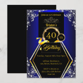  uitnodiging van 40e verjaardag (Voorkant / Achterkant)