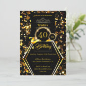  uitnodiging van 40e verjaardag (Staand voorkant)