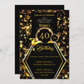  uitnodiging van 40e verjaardag (Voorkant / Achterkant)