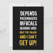 Uitnodiging van 40e verjaardag - Oude Folken (Voorkant)