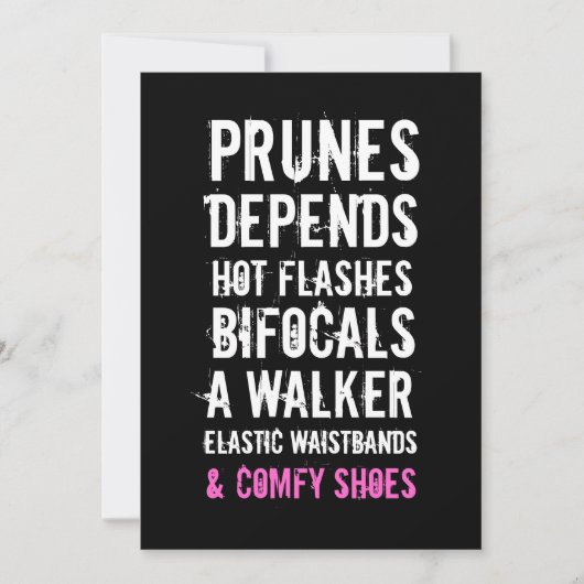 Uitnodiging van 40e verjaardag - Oude Folken (Voorkant)