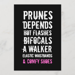 Uitnodiging van 40e verjaardag - Oude Folken