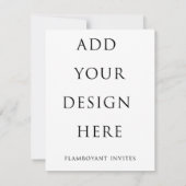 Uitnodiging van 4,25 inch x 5,5 inch / RSVP (10,8  (Achterkant)