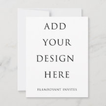 Uitnodiging van 4,25 inch x 5,5 inch / RSVP (10,8