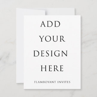 Uitnodiging van 4,25 inch x 5,5 inch / RSVP (10,8