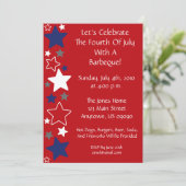 uitnodiging van 4 juli (rode witte en blauwe sterr (Staand voorkant)