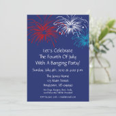 uitnodiging van 4 juli (Star Spangled Fireworks) (Staand voorkant)