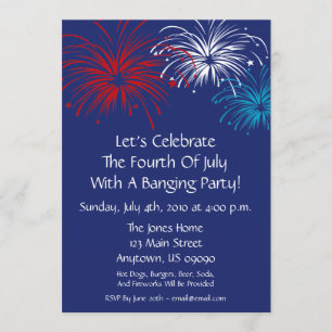 uitnodiging van 4 juli (Star Spangled Fireworks)