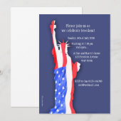 uitnodiging van 4 juli , vrijheidsbeeld (Voorkant / Achterkant)