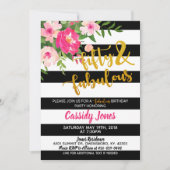 Uitnodiging van 50 en 500 dagen om een feestdag te (Voorkant)