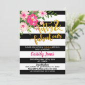 Uitnodiging van 50 en 500 dagen om een feestdag te (Staand voorkant)