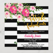 Uitnodiging van 50 en 500 dagen om een feestdag te (Voorkant / Achterkant)