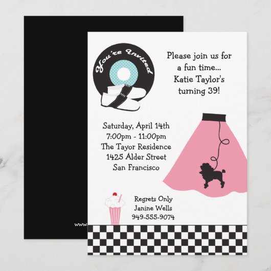 Uitnodiging van 50 partijen (Voorkant / Achterkant)