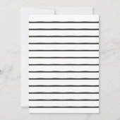 Uitnodiging van 50 zwarte en Witte verjaardag (Achterkant)