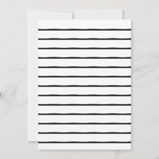 Uitnodiging van 50 zwarte en Witte verjaardag (Achterkant)