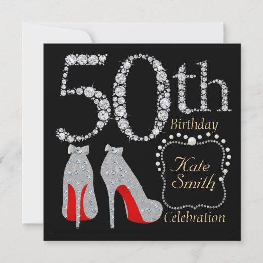 uitnodiging van 50e verjaardag (Voorkant)