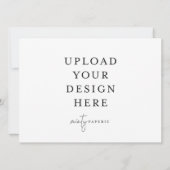 Uitnodiging van 5,5 x 7,5 inch - Landschap (Achterkant)