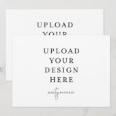 Uitnodiging van 5,5 x 7,5 inch - Landschap (Voorkant / Achterkant)