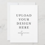 Uitnodiging van 5,5 x 7,5 inch - Portret (Achterkant)