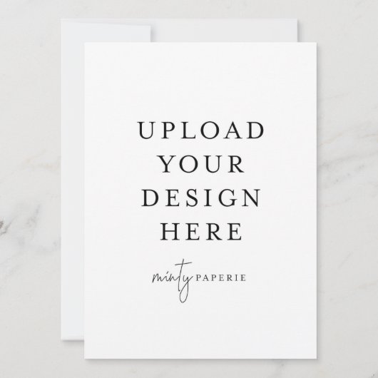 Uitnodiging van 5,5 x 7,5 inch - Portret (Achterkant)