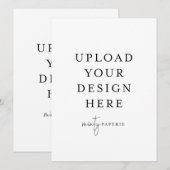 Uitnodiging van 5,5 x 7,5 inch - Portret (Voorkant / Achterkant)