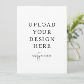 Uitnodiging van 5,5 x 7,5 inch - Portret (Staand voorkant)