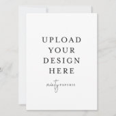 Uitnodiging van 5,5 x 7,5 inch - Portret (Voorkant)