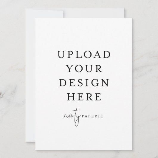 Uitnodiging van 5,5 x 7,5 inch - Portret (Voorkant)