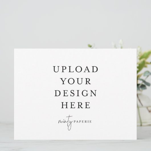 Uitnodiging van 6,5 x 8,75 inch - Landschap (Staand voorkant)