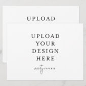 Uitnodiging van 6,5 x 8,75 inch - Landschap (Voorkant / Achterkant)