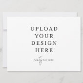 Uitnodiging van 6,5 x 8,75 inch - Landschap (Achterkant)