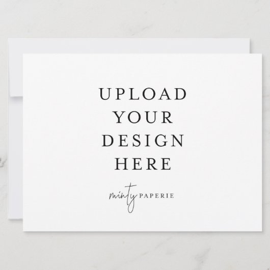 Uitnodiging van 6,5 x 8,75 inch - Landschap (Achterkant)