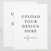 Uitnodiging van 6,5 x 8,75 inch - Portret (Voorkant / Achterkant)