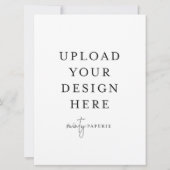 Uitnodiging van 6,5 x 8,75 inch - Portret (Achterkant)