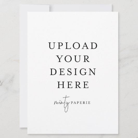 Uitnodiging van 6,5 x 8,75 inch - Portret (Achterkant)