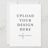 Uitnodiging van 6,5 x 8,75 inch - Portret (Voorkant)