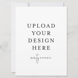 Uitnodiging van 6,5 x 8,75 inch - Portret