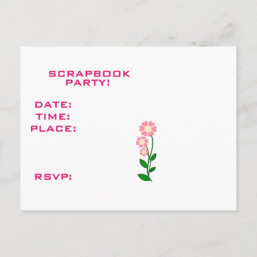 Uitnodiging van afboekende partij briefkaart (Achterkant)