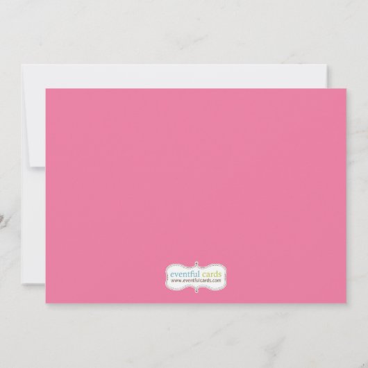 Uitnodiging van Afrikaanse Amerikaanse Baking Birt (Achterkant)