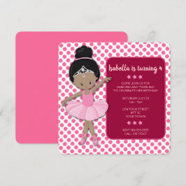 Uitnodiging van Afrikaanse Amerikaanse Ballerina B