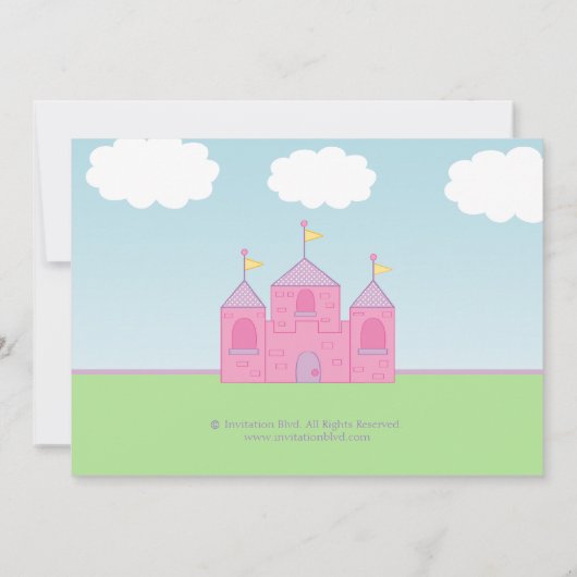 Uitnodiging van Afrikaanse Amerikaanse prinses (Achterkant)